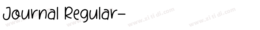 Journal Regular字体转换 Journal Regular字体转换